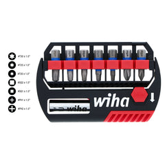 WIHA Wiha 70098 TerminatorBlue Impact Bit Set w/ Magnetic Bit Holder - 1 inches Bits