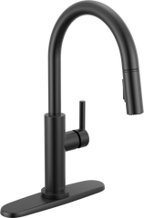 DELTA FAUCET Delta Faucet 19867LF-BL Nicoli Single Handle Pull-Down Kitchen Faucet