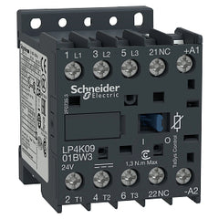 SCHNEIDER ELECTRIC Schneider Electric LP4K0901BW3 Iec Contactor 3P Nc 24VDC