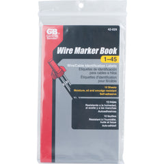 NVENT Gardner Bender 42-029 Wire Marker Booklet, 1-45