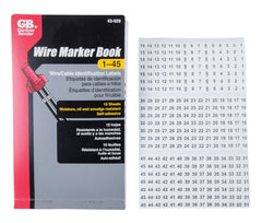 NVENT Gardner Bender 42-029 Wire Marker Booklet, 1-45