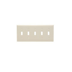 LEGRAND Pass & Seymour SP5-LA 5-Gang Thermoset Wall Plate 5 Toggle Switch Openings