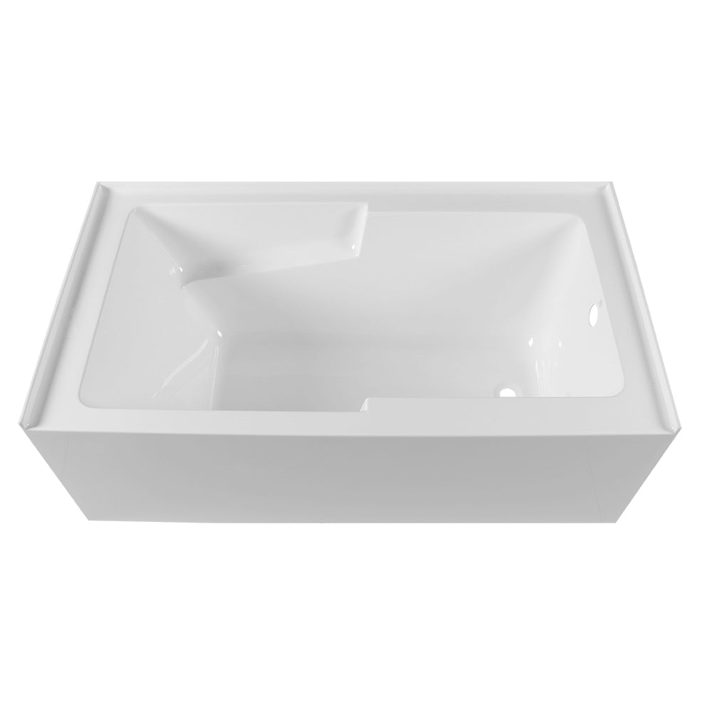 DAKOTA Dakota Plumbing Products DST-ALLC01W Alcove Bathtub 59 Gal