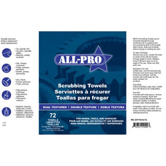 ALL-PRO All-Pro STT1012-72 Scrubbing Towels, Dual Textured, 72 Count