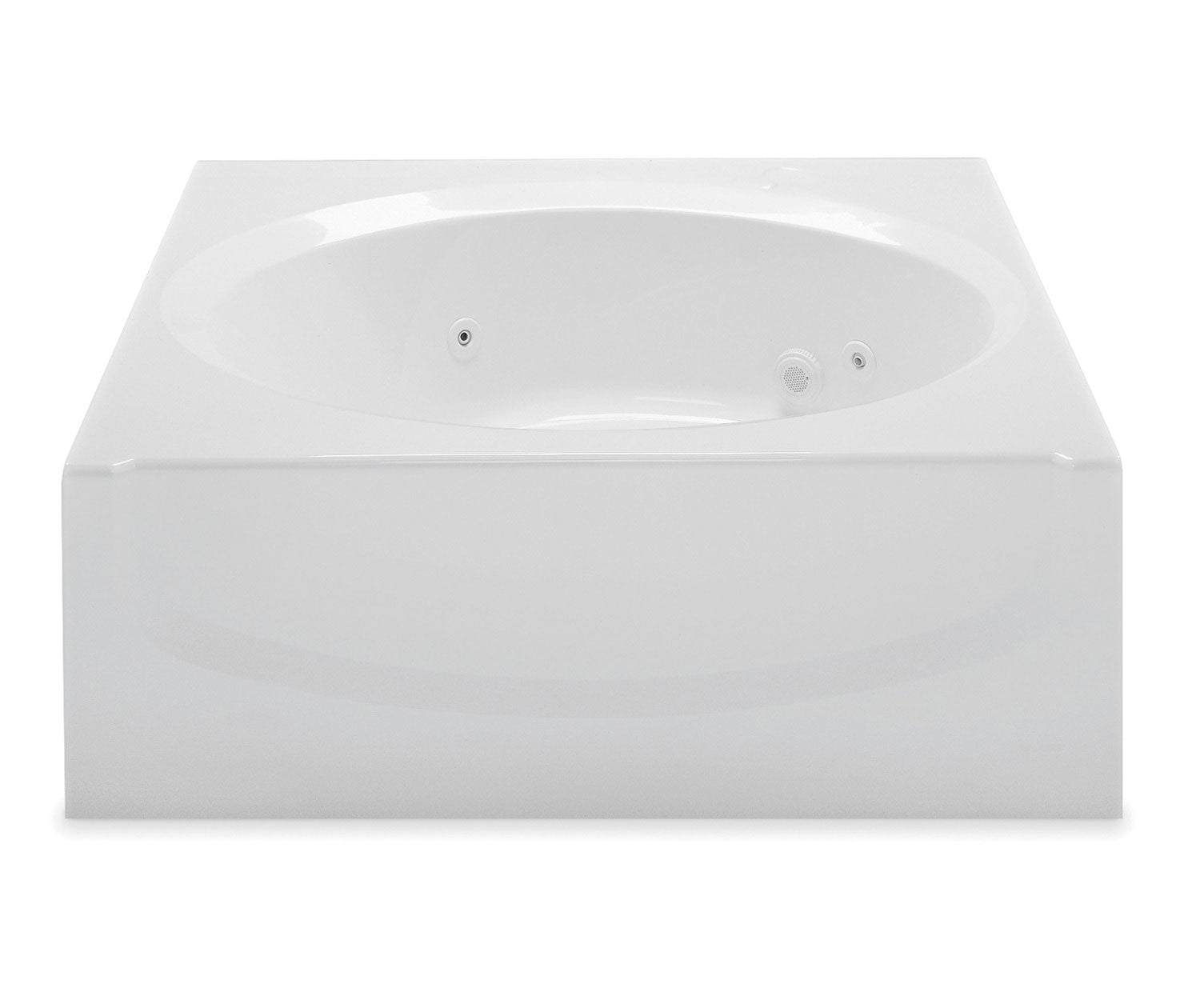 AQUATIC Aquatic 2760410R-WH Alana II 60 in. x 42 in. Soaker Alcove Bathtub with Right Drain