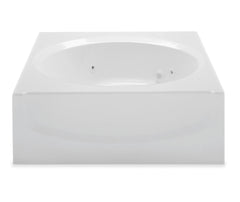 AQUATIC Aquatic 2760410R-WH Alana II 60 in. x 42 in. Soaker Alcove Bathtub with Right Drain