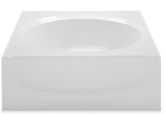 AQUATIC Aquatic 2760410R-WH Alana II 60 in. x 42 in. Soaker Alcove Bathtub with Right Drain