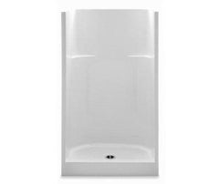 AQUATIC Aquatic 1363C-WH Shower No Seat, Center Drain, 36 x 36 x 72 Inches