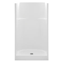 AQUATIC Aquatic 1363C-WH Shower No Seat, Center Drain, 36 x 36 x 72 Inches