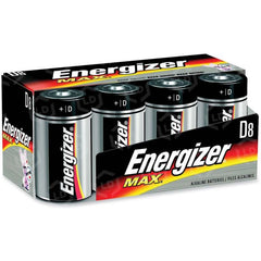ENERGIZER Energizer E95FP-8 MAX Alkaline Batteries, Size D, 8 per pack