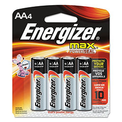 ENERGIZER Energizer E91BP-4 Max AA 1.5 Volt Batteries (4 Per Package)