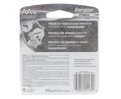 ENERGIZER Energizer E91BP-4 Max AA 1.5 Volt Batteries (4 Per Package)