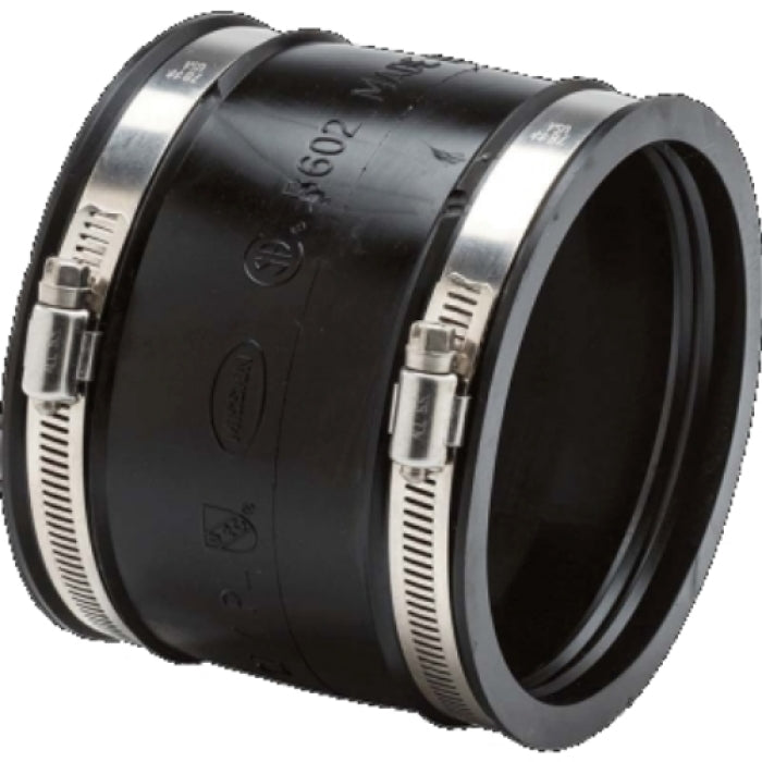 FERNCO Fernco 1056-55 Coupling Flexible 5 Inch Cast Iron/Plastic to Cast Iron/Plastic