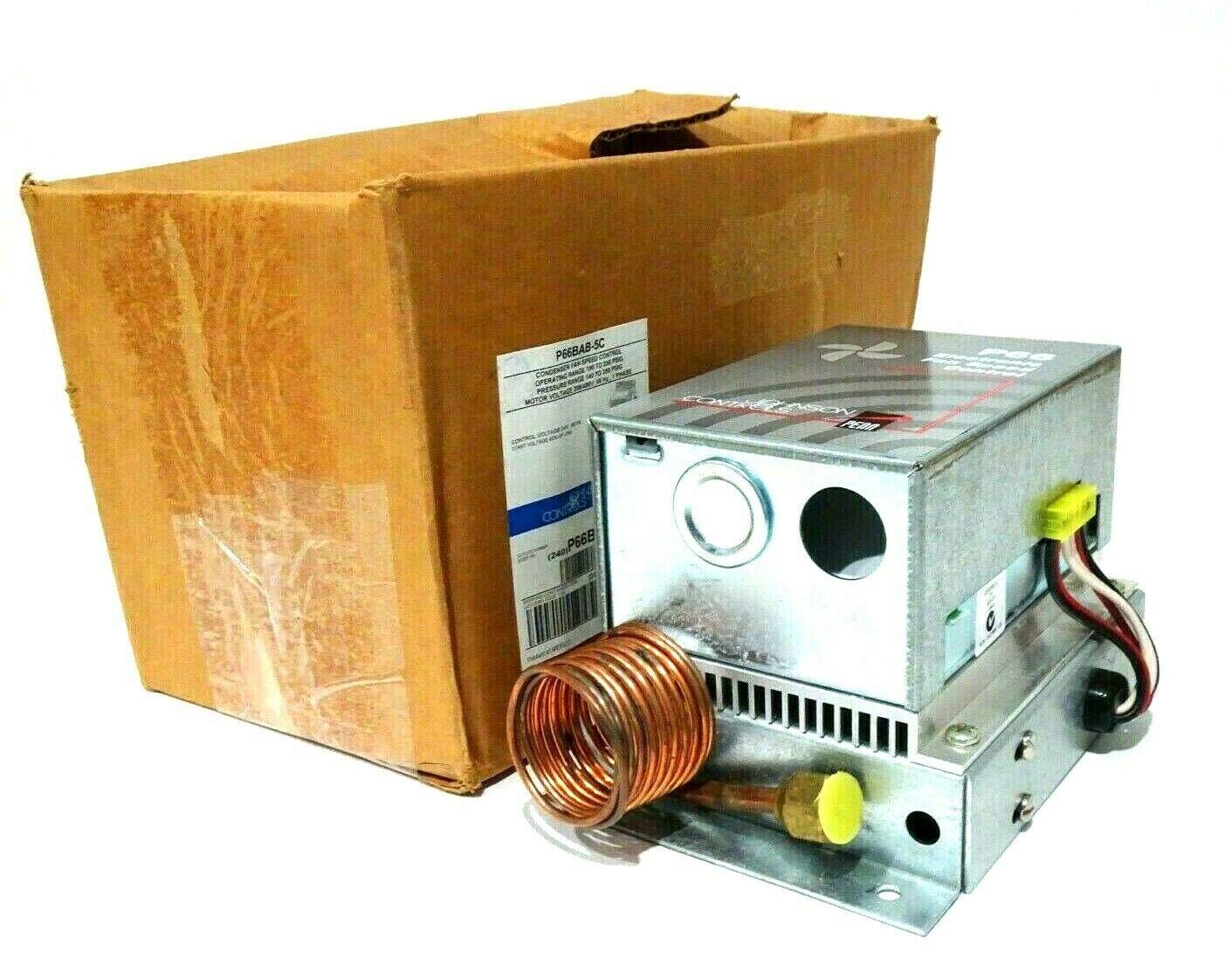 JOHNSON CONTROLS Johnson Controls P66BAB-5C Dual Input Sensor Model Pressure Actuated Motor Speed Controller 190-250 PSIG, 60 inches Capillary