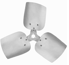 LAU Lau 60716101 12 inches 3-Blade Fan Blade CW 19°
