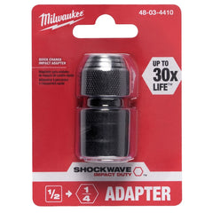 MILWAUKEE Milwaukee 48-03-4410 Shockwave 1/2-Inch Square by 1/4-Inch Hex Adapter