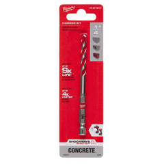 MILWAUKEE Milwaukee 48-20-9010 1/4 inches x 2 inches x 4 inches Shockwave Impact Duty Carbide Hammer Drill Bit