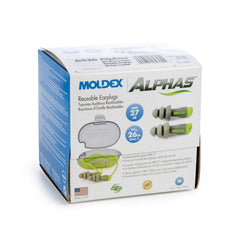 MOLDEX Moldex 6435 Alphas Earplug One Size, Reusable, Flanged, Corded, 50 Pair/Box