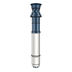 RINNAI Rinnai 184118-S 18 inches Metal Inner Exhaust/Outer Intake, Roof Discharge Termination for HE+/HE 3 inches/5 inches Non-Condensing Tankless Water Heater Vent