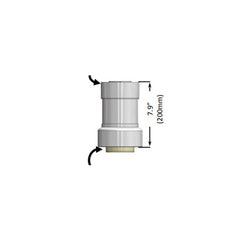 RINNAI Rinnai 227412NPP 2/4 Condensing Vertical Starter Adapter (60/100)
