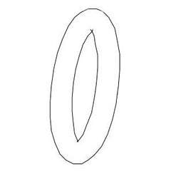 RINNAI Rinnai M10B-1-10 O-Ring 3/8 Inch 1 Pack 1/8 Inch