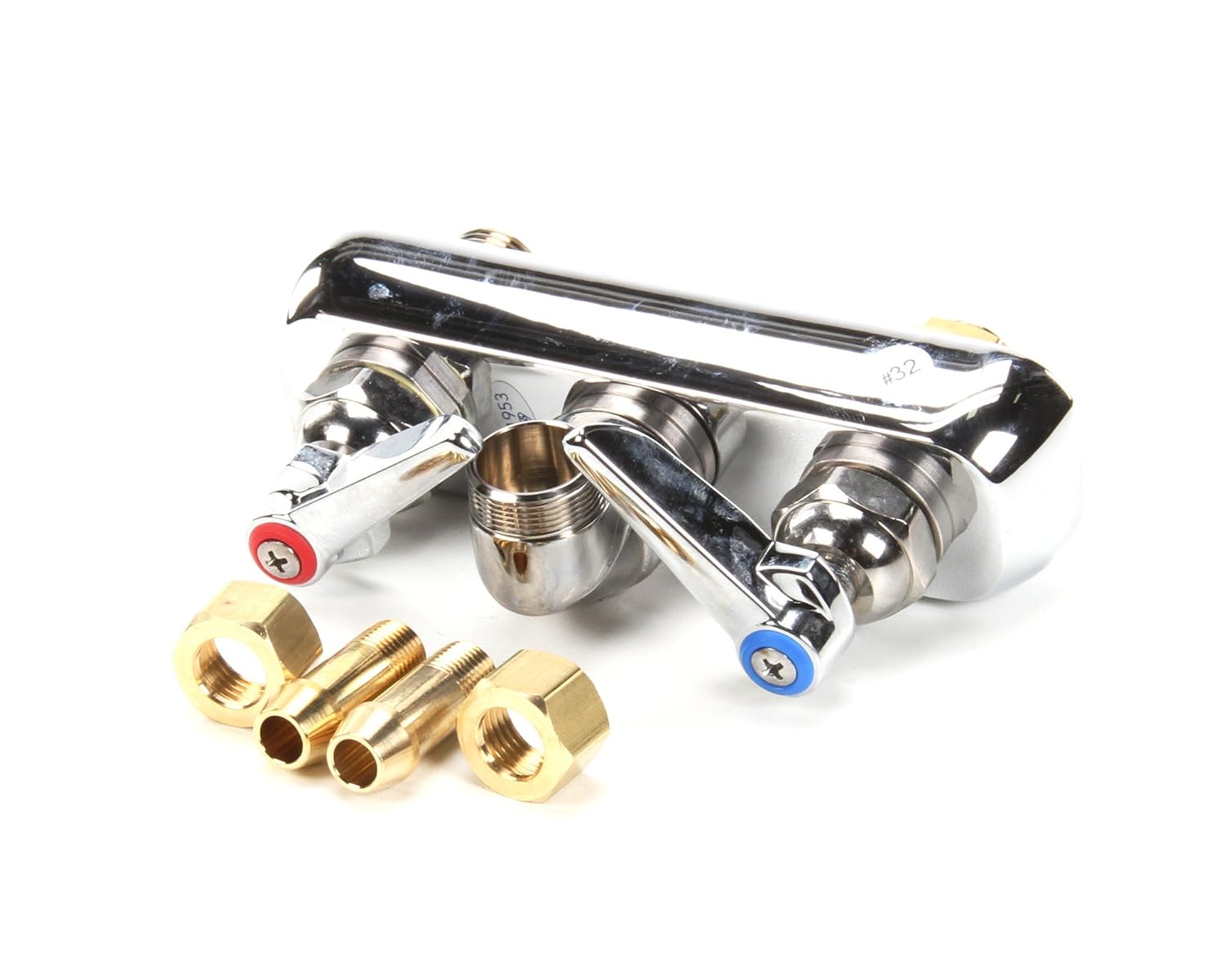 T&S BRASS T&S Brass B-1115-LN Faucet, Wall Mount - 4 inches Center