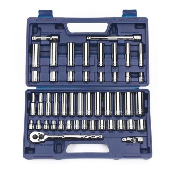 WILLIAMS Williams 50666 3/8 inches Drive SAE Socket Set,mm, 47 PC