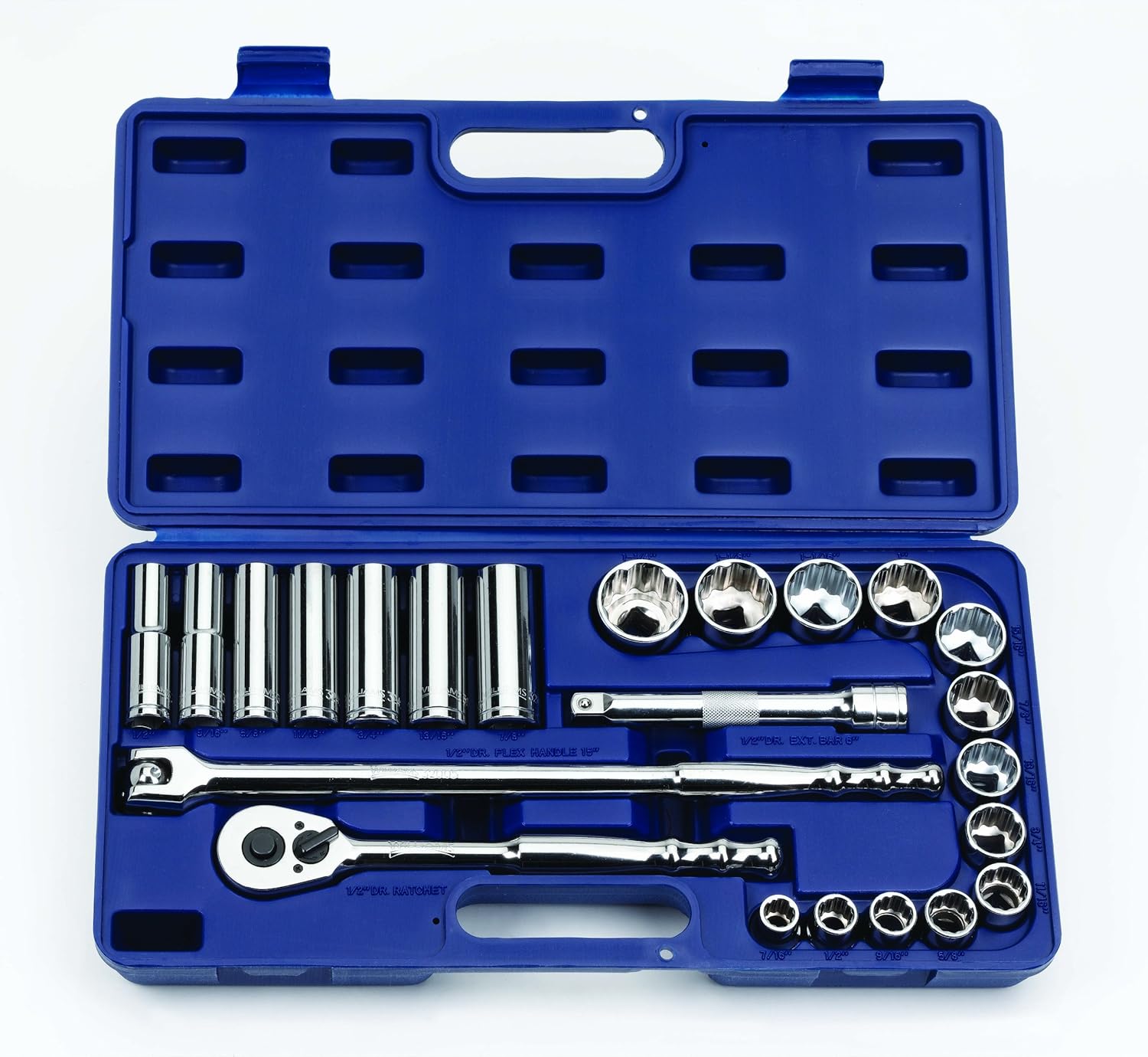 WILLIAMS Williams 50668 1/2 inches Drive SAE Socket Set, 23 PC