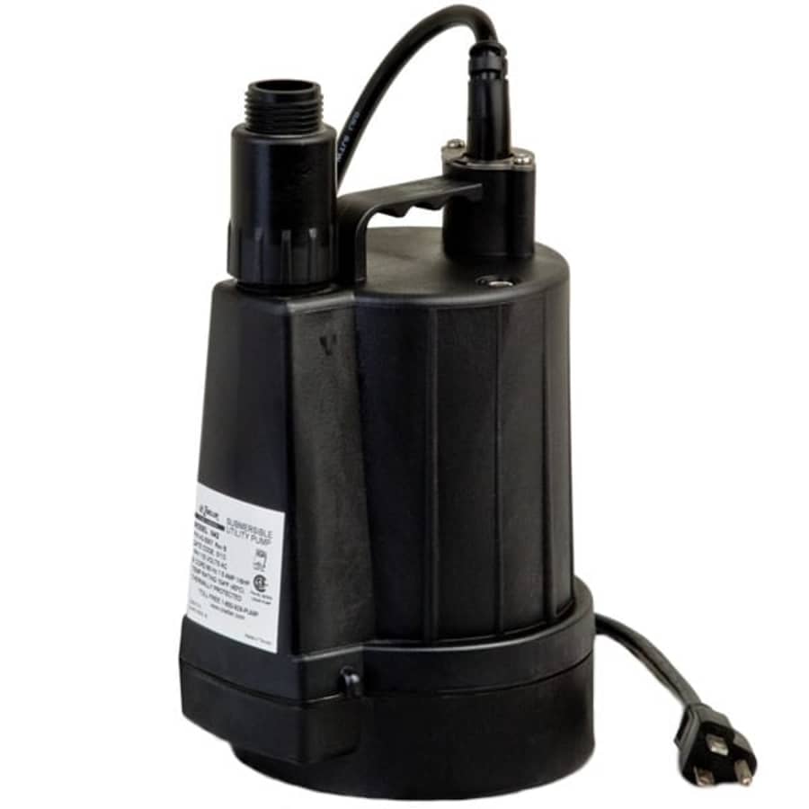 ZOELLER Zoeller 42-0007 Utility Pump Utility Floor Sucker 1/6 HP 9 feet Cord
