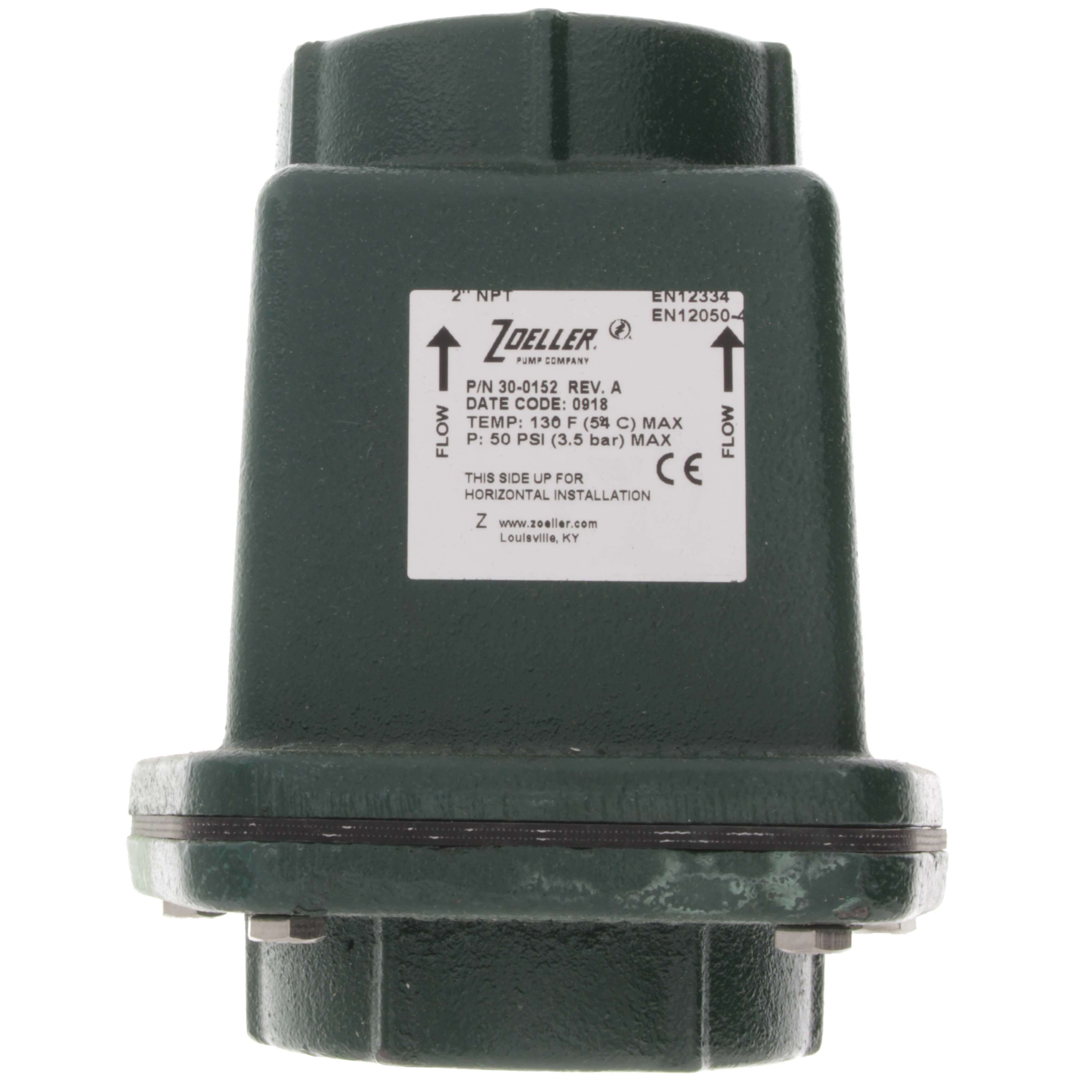 ZOELLER Zoeller 30-0152 2 inches FPT Cast Iron Check Valve