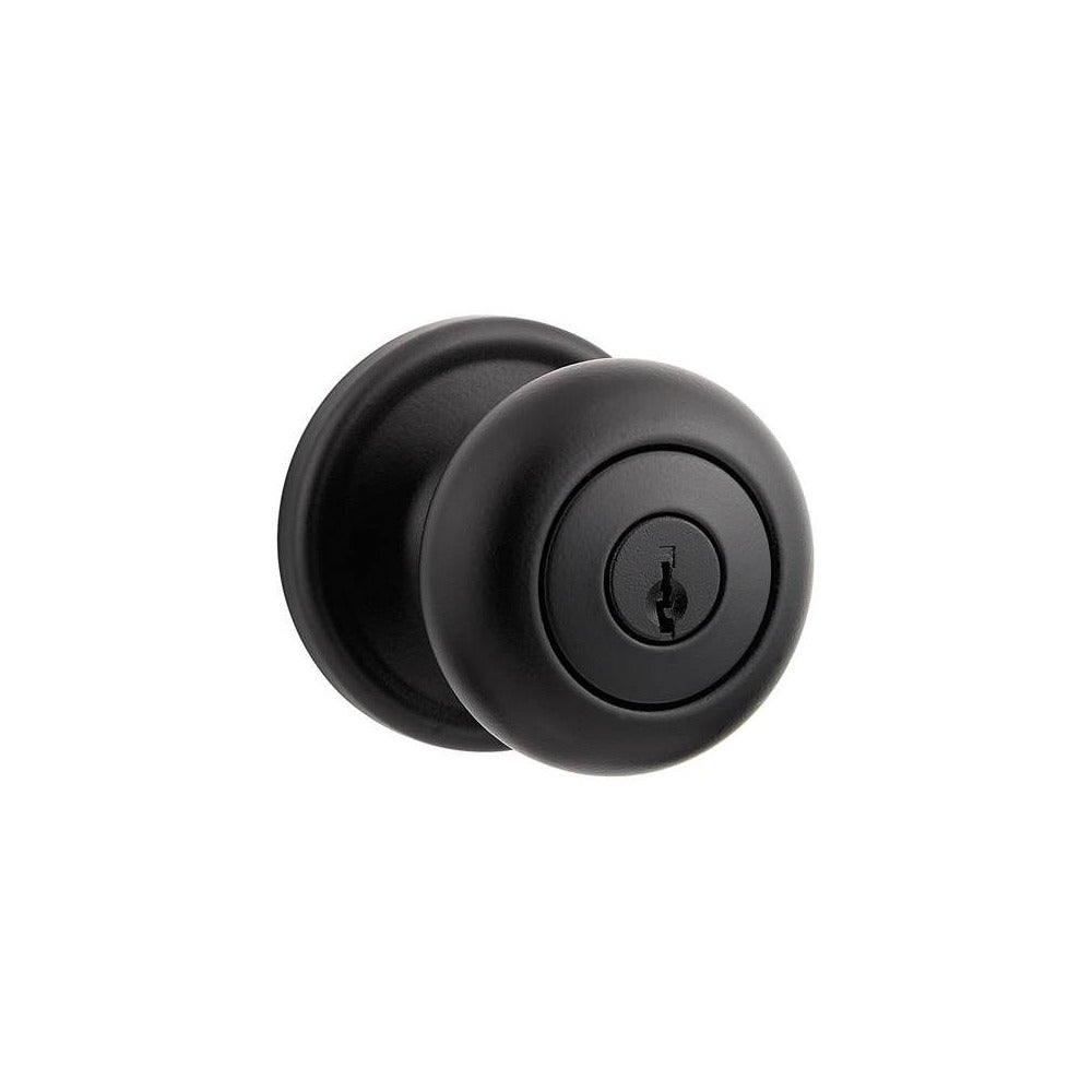 KWIKSET Kwikset 740H-514 Hancock Knob Entry Door Lock Matte Black