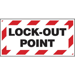 BRADY Brady 151254 Lockout Point Energy Isolation Sign 25-pack
