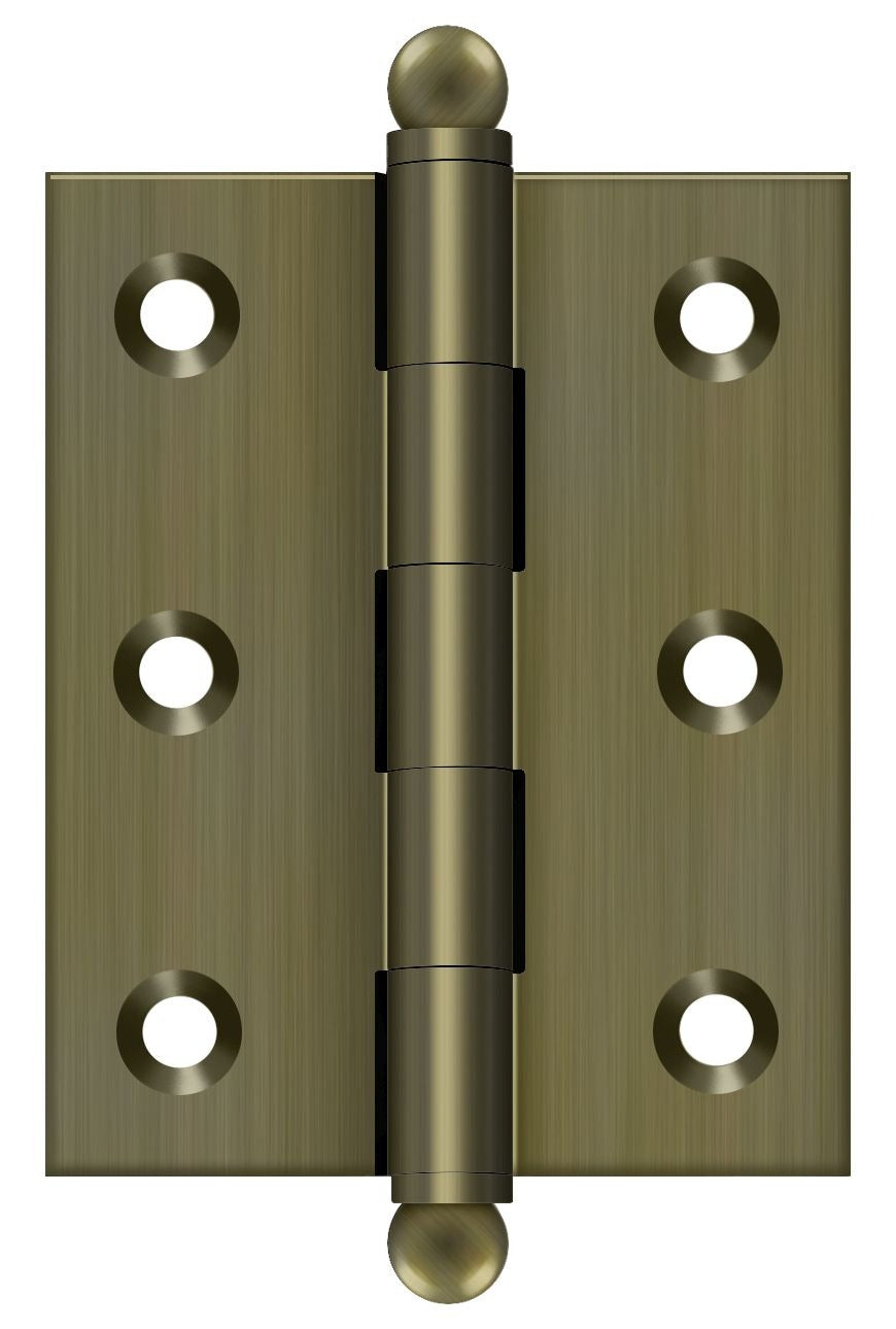 DELTANA Deltana CH2520U5 Ball Tip Hinge 2.5x2 in Antique Brass