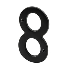 PAMEX Pamex DD074S8BL House Number 8 4 Inches Matte Black