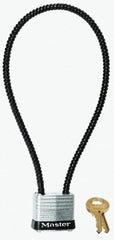 MASTER LOCK Master Lock 107DSPT Steel Padlock 1-1/8 in Keyed Different