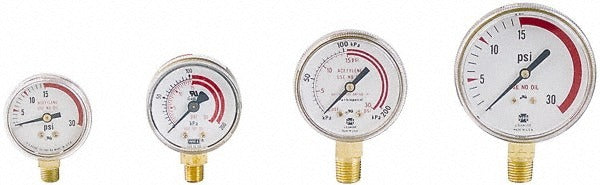 VICTOR Victor 1424=0015 Cylinder Pressure Gauge 100 Psi 1/4 Npt