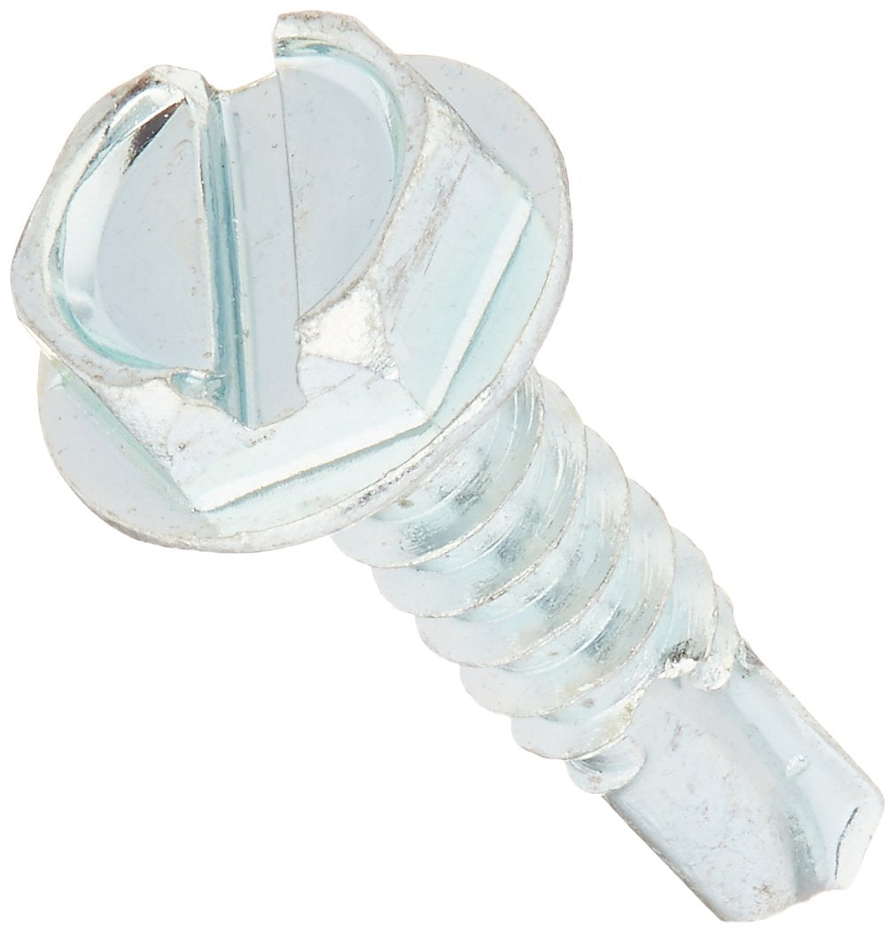 DIVERSITECH Diversitech 6955CX Slotted Hex Washer Head Self-Drilling Screw #10 3/4in Pack of 100