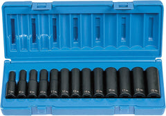 GREY PNEUMATIC Grey Pneumatic 1213MD 3/8 inches Drive 13-Piece Deep Metric Socket Set