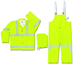 MCR SAFETY Mcr Safety 2083SRM Luminator 3-Piece Rain Suit 0.38 mm