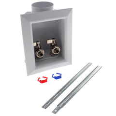 SIOUX Sioux 696-G2403XF OxBox Washing Machine Outlet Box w/ Frame - 1/2 inches PEX Crimp Connection