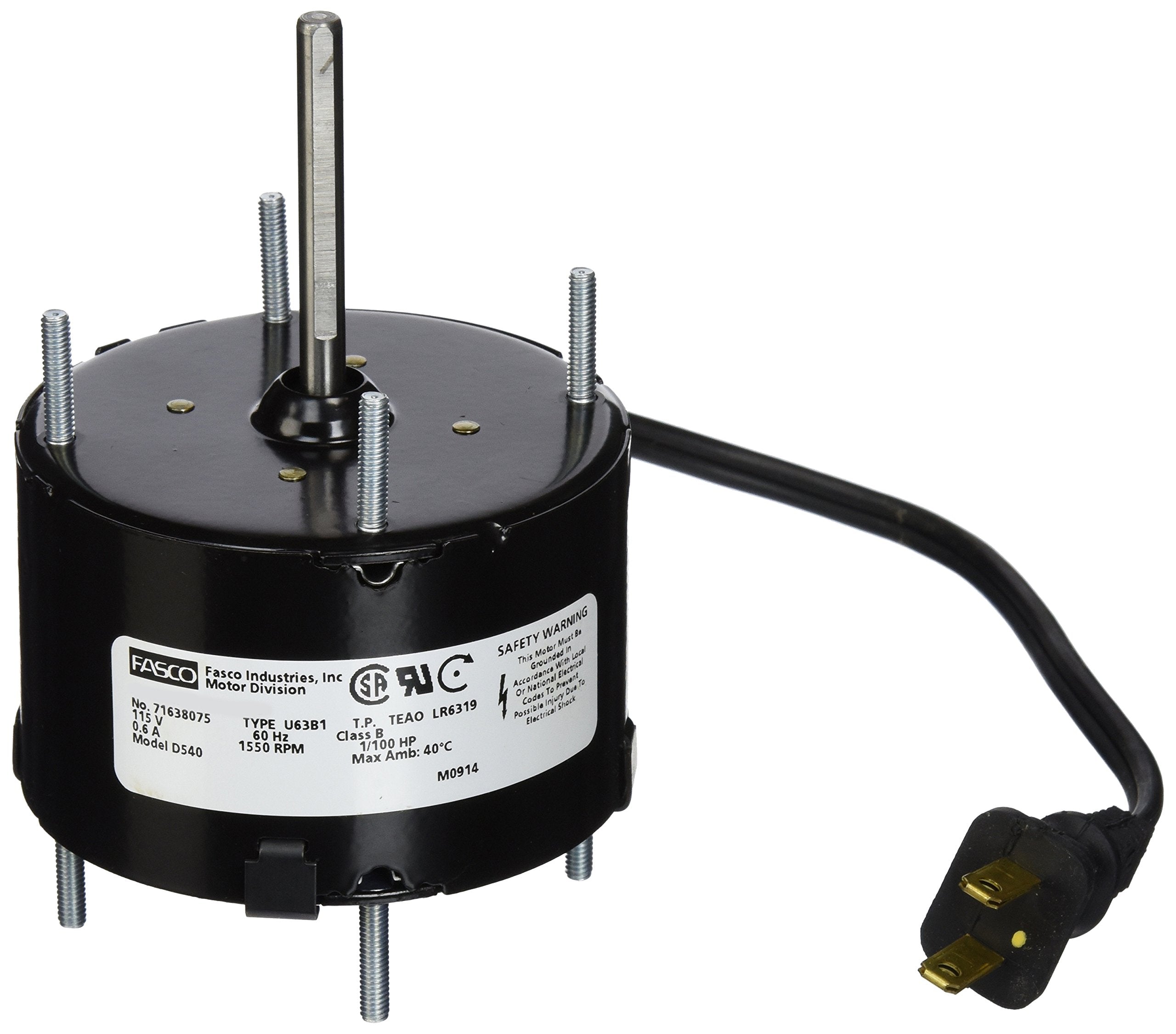 GENTEQ MOTORS Regal Rexnord - Fasco D540 Motor 115V 3.3 1/100hp 1550rpm