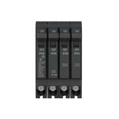 ABB Abb thqlq204020 thqlq plug-in quad breaker 120/240 vac 20a/1p & 40a/2p & 20a/1p