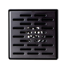 ALFI Alfi ABSD55C-BM 5-in x 5-in Square Stainless Steel Shower Drain With Groove Holes