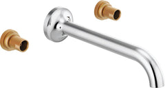 BRIZO Brizo T65875LF-PCLHP-ECO Odin Two Handle Wall Mount Widespread Bathroom Sink Faucet 1.2 GPM