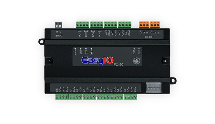 EASYIO Easyio Easyio-FC-20 Fc Series Controller, 20 Io 24 VAC