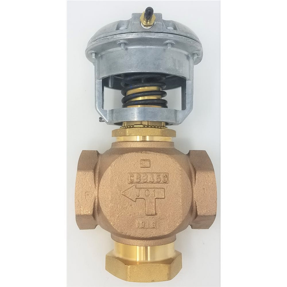JOHNSON CONTROLS Johnson Controls VG7842NT+3008E Globe Valve Assembly, 3 Way 1 in.