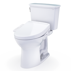 TOTO Toto MW7863346CEFG#01 Drake Transitional WASHLET+ S2 Two-Piece Toilet - 1.28 GPF - Universal Height