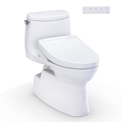 TOTO Toto MW6143446CUFG#01 Washlet+ Carlyle II 1g One-Piece Elongated 1.0 Gpf Toilet And Washlet+ S5 Bidet Seat