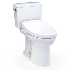TOTO Toto MW7763446CSFG.10#01 Drake Washlet+ Two-Piece Elongated 1.6 Gpf Universal Height Tornado Flush Toilet With S5 Bidet Seat