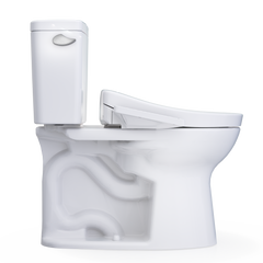 TOTO Toto MW7763446CSFG.10#01 Drake Washlet+ Two-Piece Elongated 1.6 Gpf Universal Height Tornado Flush Toilet With S5 Bidet Seat